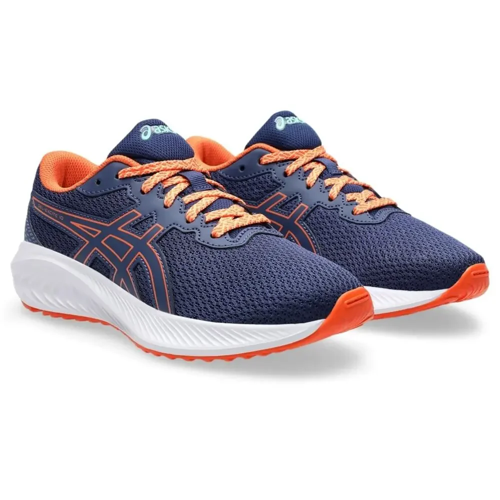 ASICS KID'S GEL-EXCITE  RUNNING SHOES, 3.5, INDIGO BLUE/NOVA ORANGE